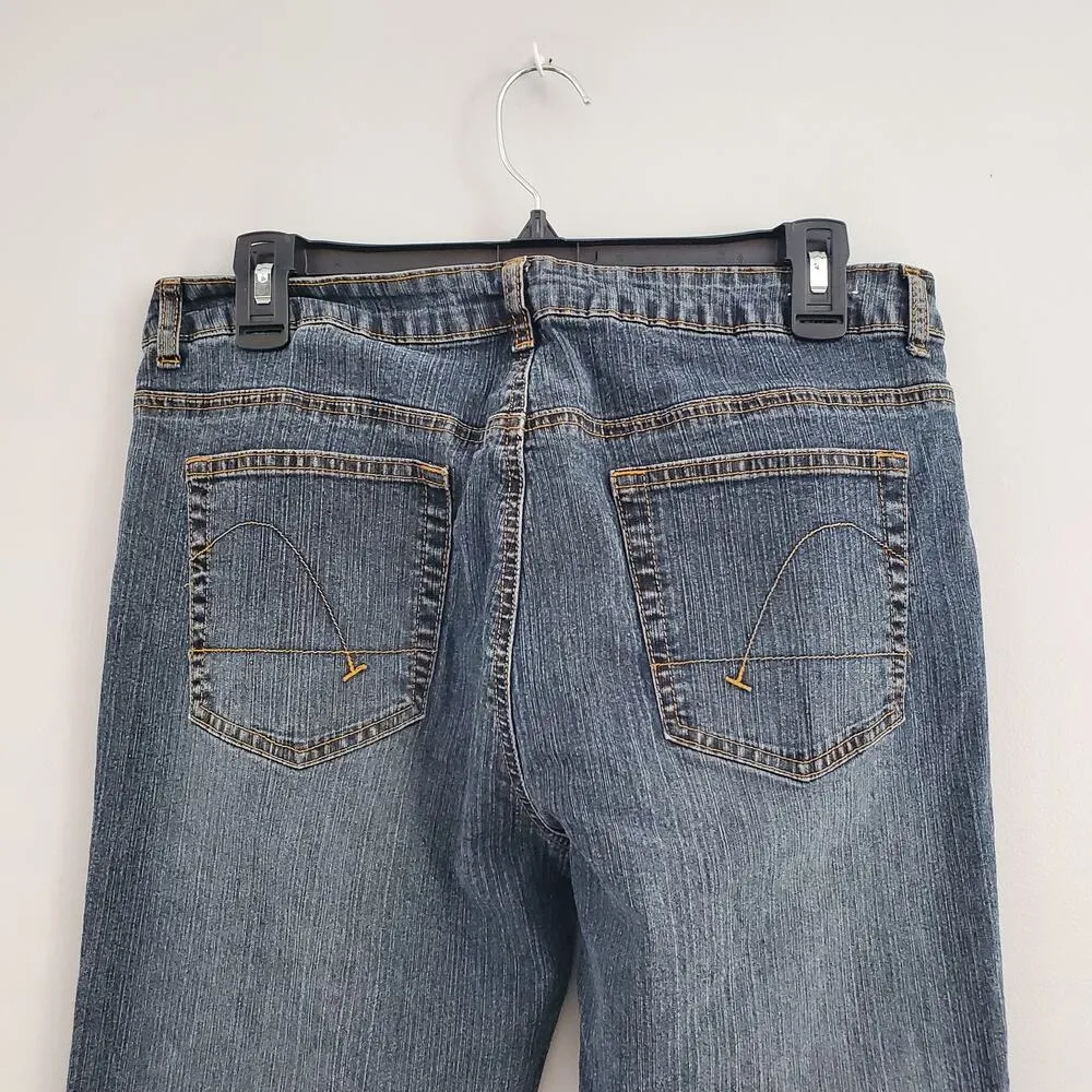 Guess  Stretch Denim Blue Bootleg Jeans 31 - Image 4