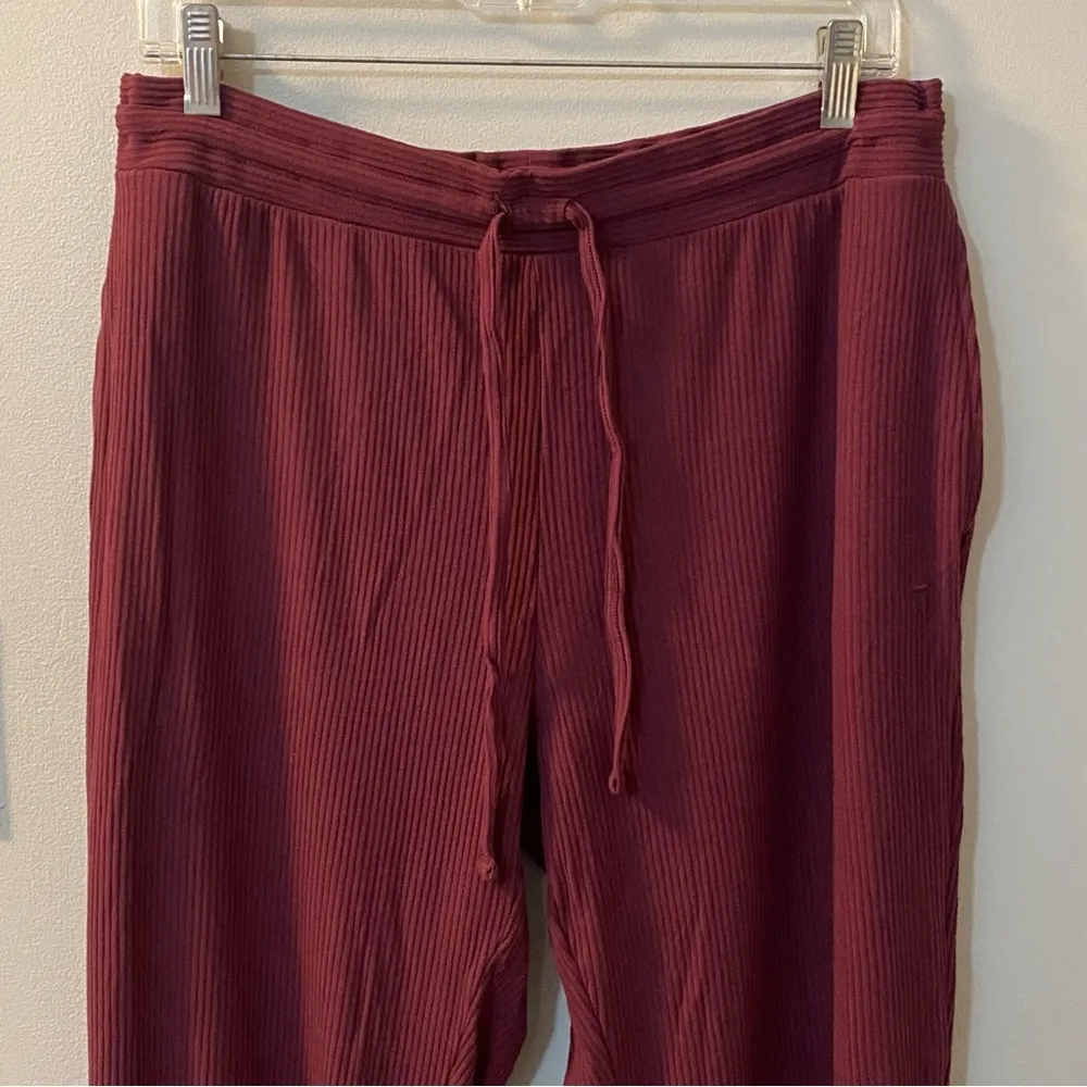 Tommy John Brushed Ribbed 2 piece lounge set size medium in port Royal NWT Red - Image 9