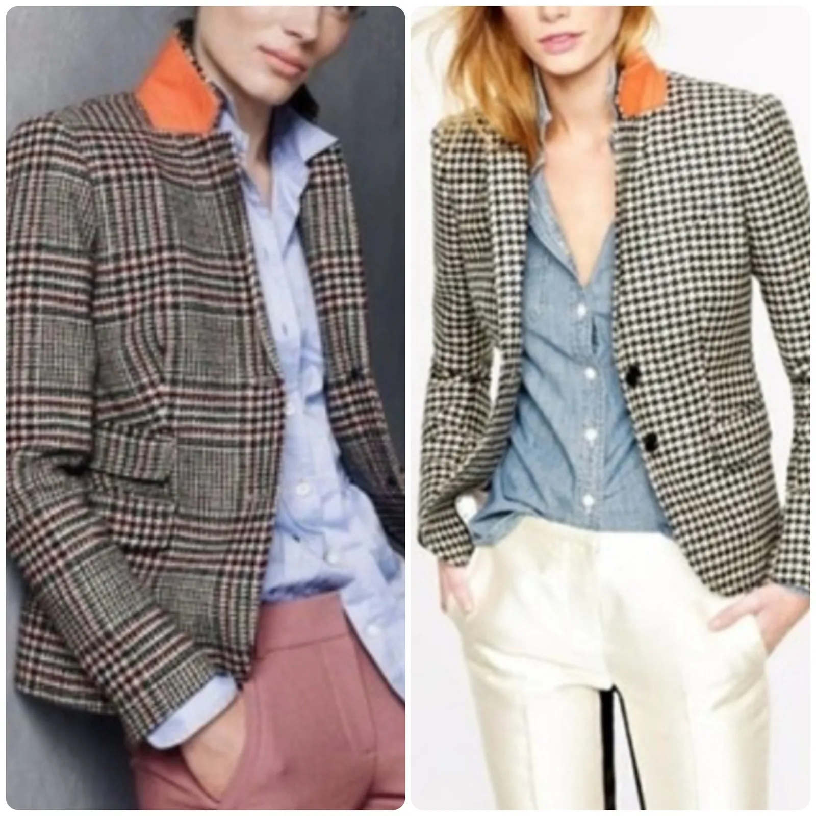 J.Crew School Boy Blazer Houndstooth Plaid Wool - Image 2