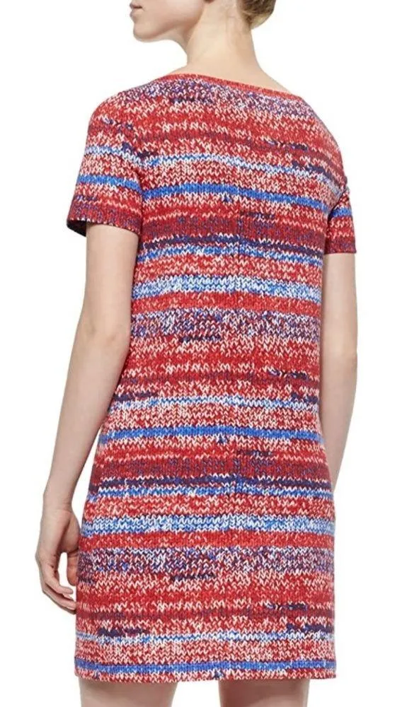 Tory Burch Red Mouline Pima Cotton Dress SzXS - Image 2
