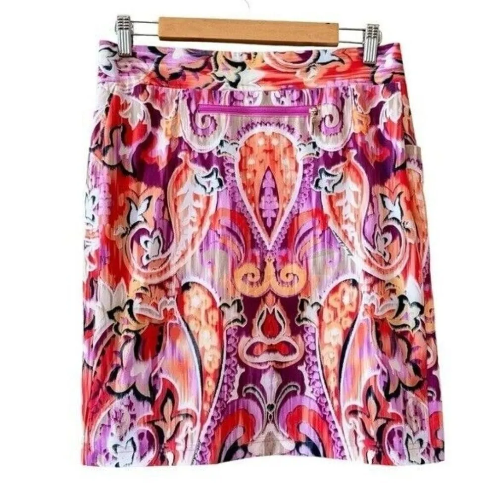 CHICO’S Zenergy 40th Anniversary Neema Fabric Golf Skort Size 4 NEW - Image 7