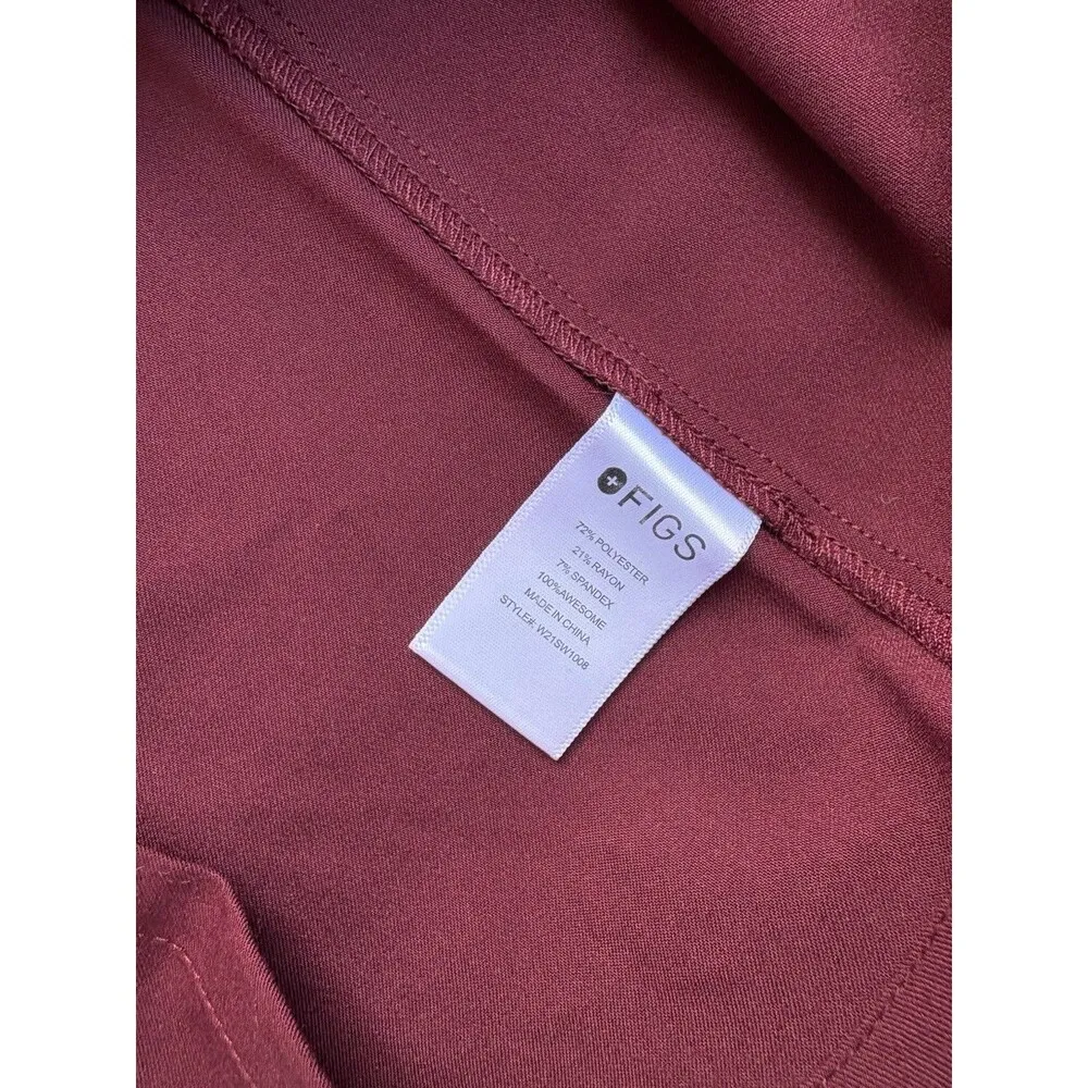 NWOT FIGS Women Scrub Top Slim Fit V-Neck Healthcare Technical Collection Sz XXS - Image 8