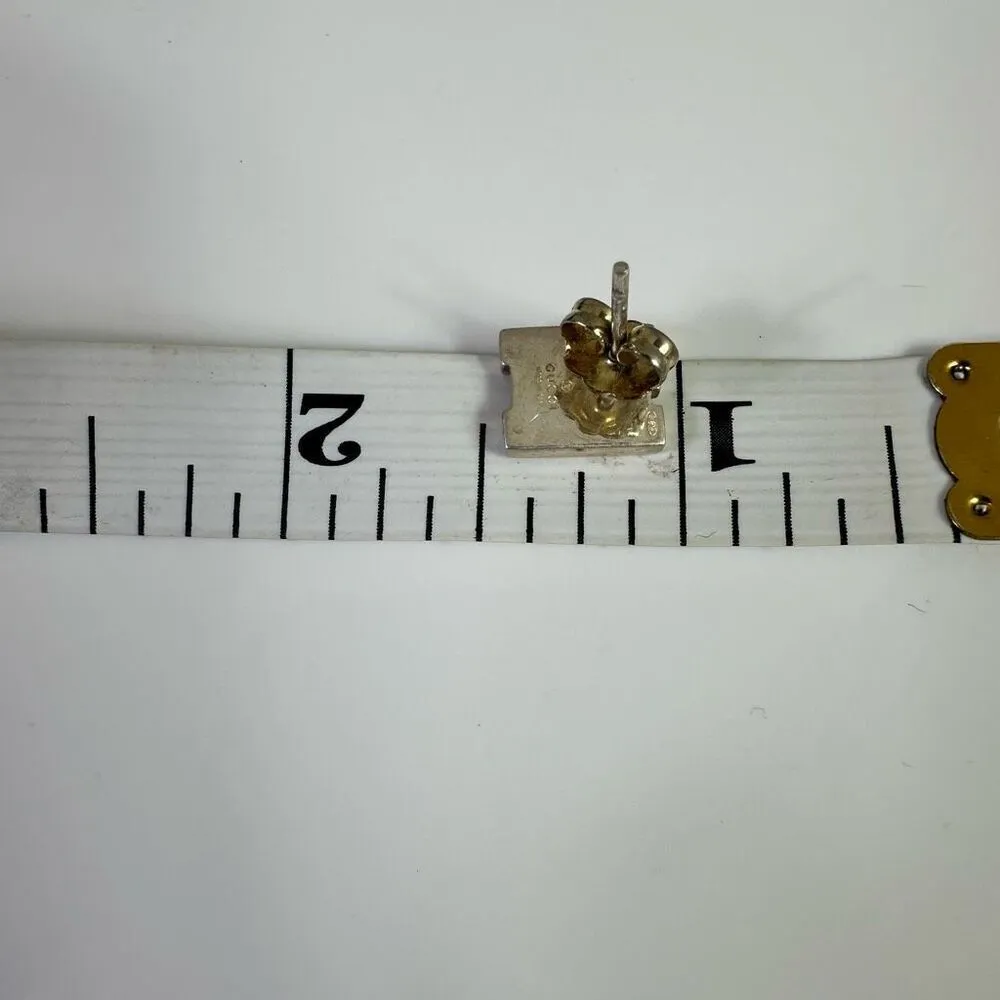 Gucci G Logo‎ Sterling Silver Pierced Earrings - Image 11