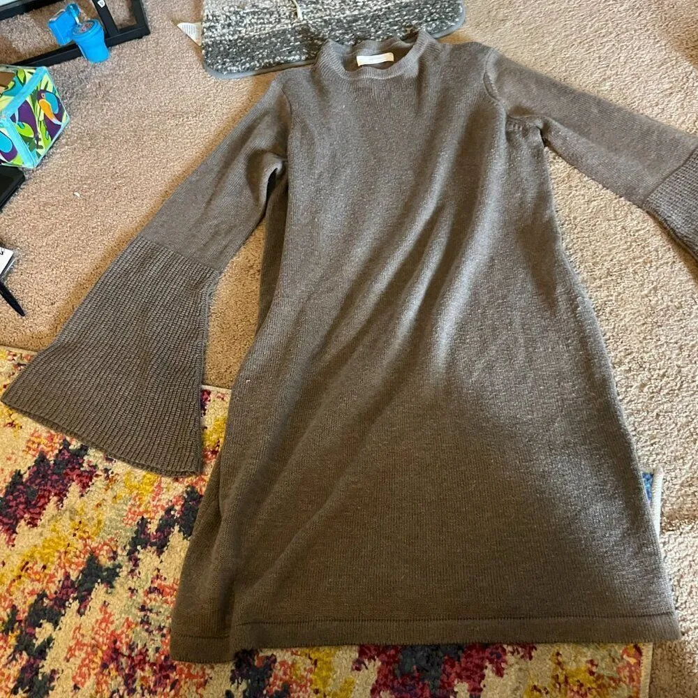 Oak + Fort small sweater dress Tan - Image 2
