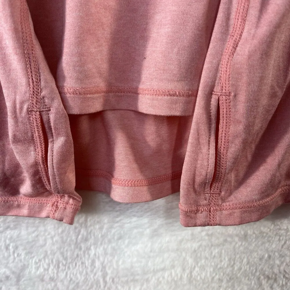 SWEATY BETTY XXL Energise Long Sleeve Gym Top Lightweight Wicking Pink Crew Neck - Image 3