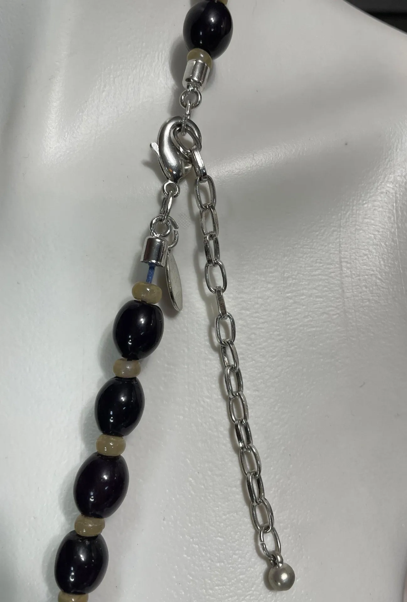 Chico’s Blue & Purple Large Chunky Beaded Long Necklace 44” - Image 7