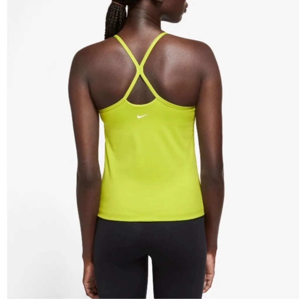 NIKE Women's Indy Bra Tank Top Bright Cactus Chartreuse Green Size XL - Image 2