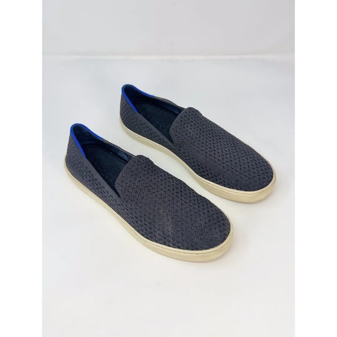 Rothys Womens Shoes Black The Original Slip On Sneakers Comfort Loafer US 9.5 Blue - Image 3