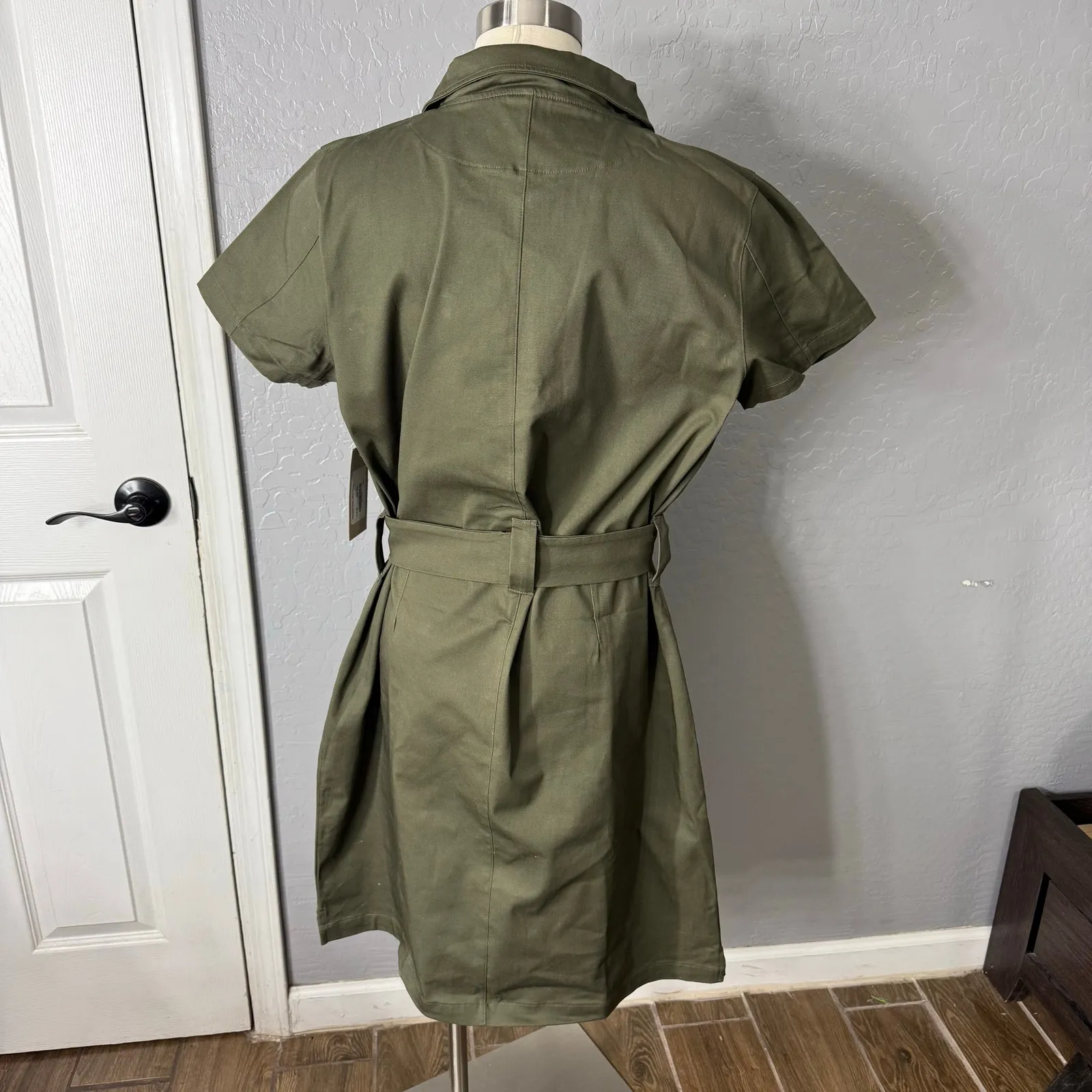 NWT Albion Womens Hamptons Dress, Olive Canvas, XXL - Image 3