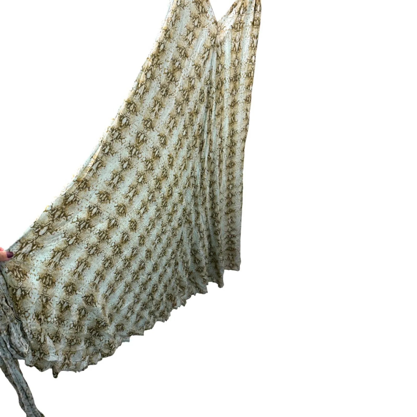 Indah Snakeskin Flowy Oversized Dress Size Medium - Image 6