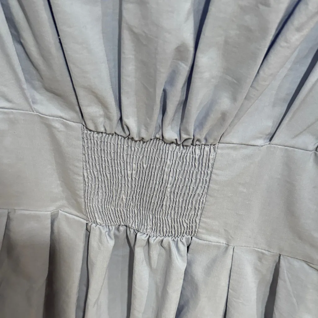 Maeve Light Blue Puff Sleeve Blouse - Image 7