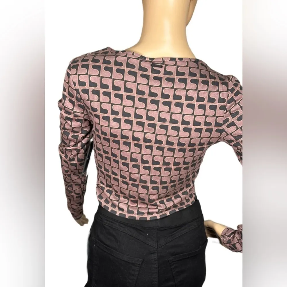 VOLCOM Disco Rodeo Long Sleeve Crop Top - Image 3