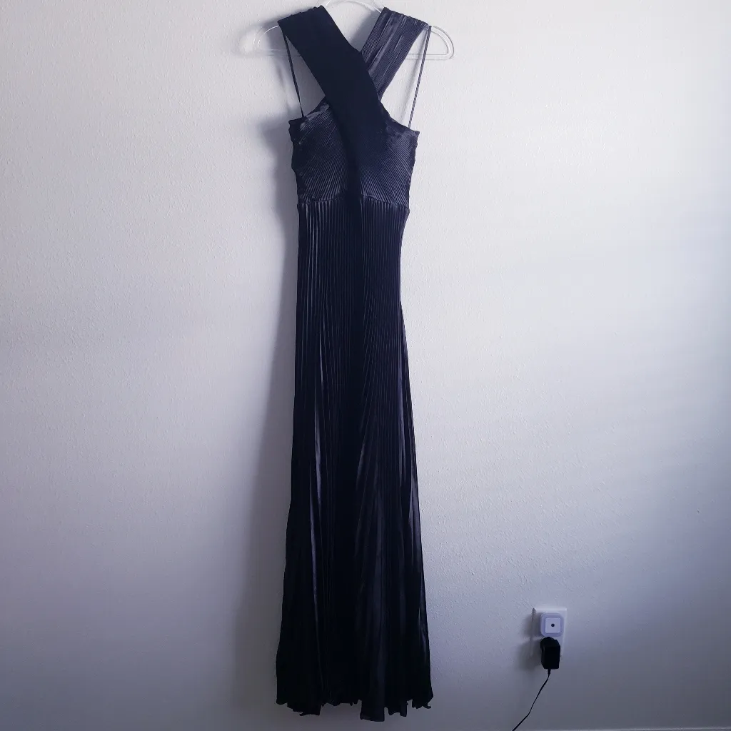 Sandra Pleated Maxi Dress Criss Cross New Without Tags - Image 3