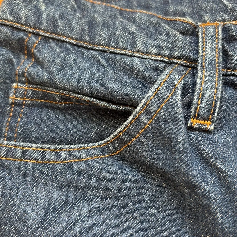 FRAME Le Italien High-Rise Straight Leg Jeans Vintage Blue Wash Size 27 DarkWash - Image 11