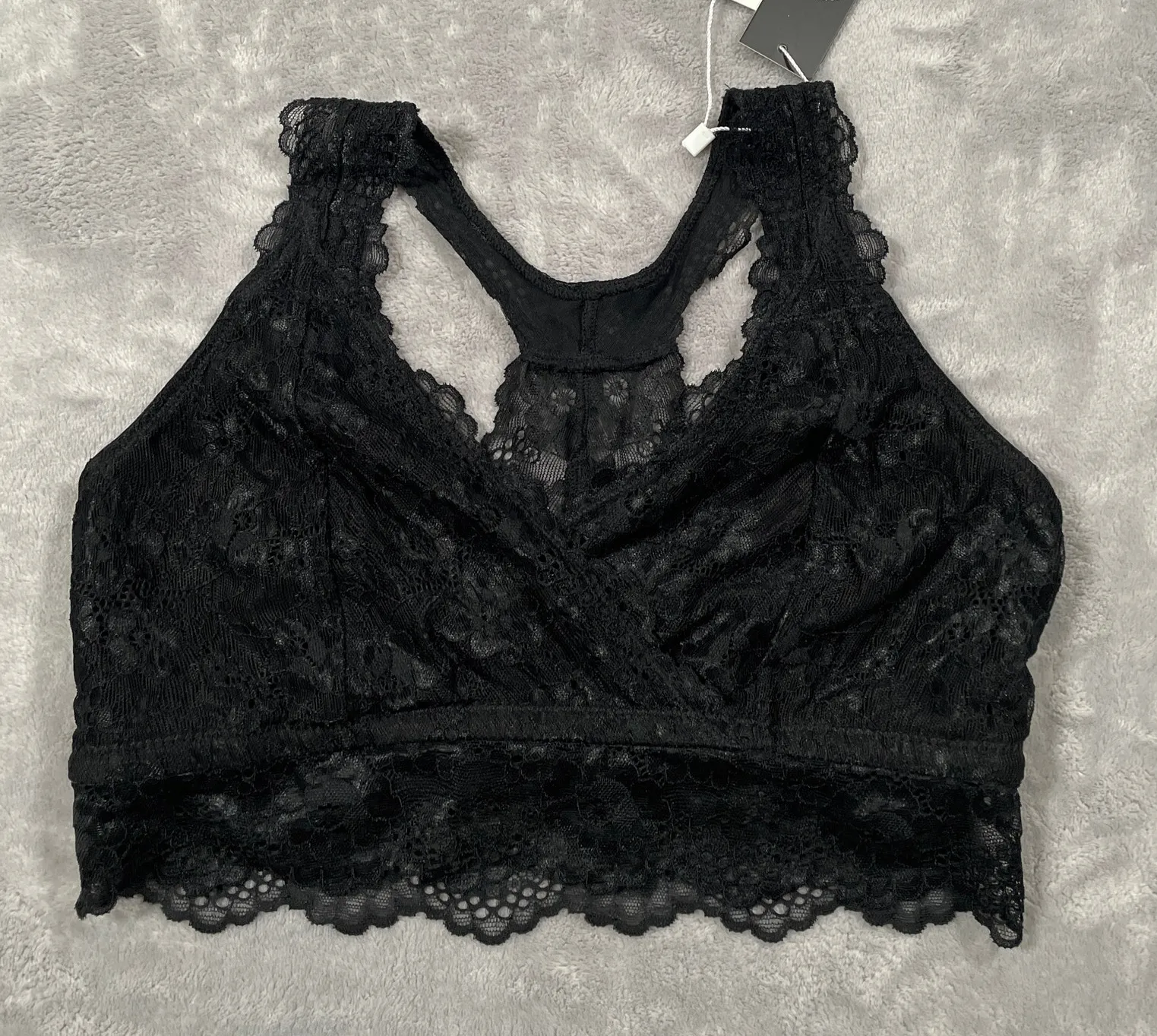 Kindred Bravely Bra Womens Medium Black Nursing Bralette Lace Racerback New - Image 1