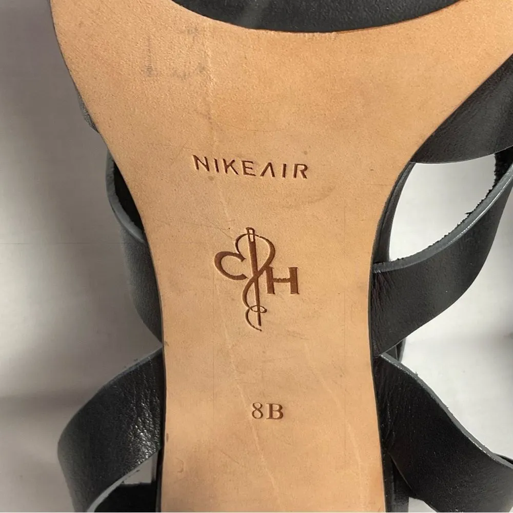 Cole Haan NikeAir Lainey Black Heel Sandals Sz 8 Strappy Slingback Ankle Strap - Image 8