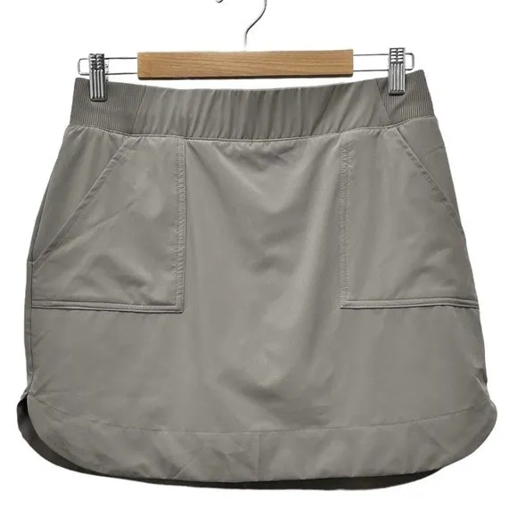 Apana Active Woven Skort Warm Gray Shorts With Over Skirt Women’s Size Medium - Image 3