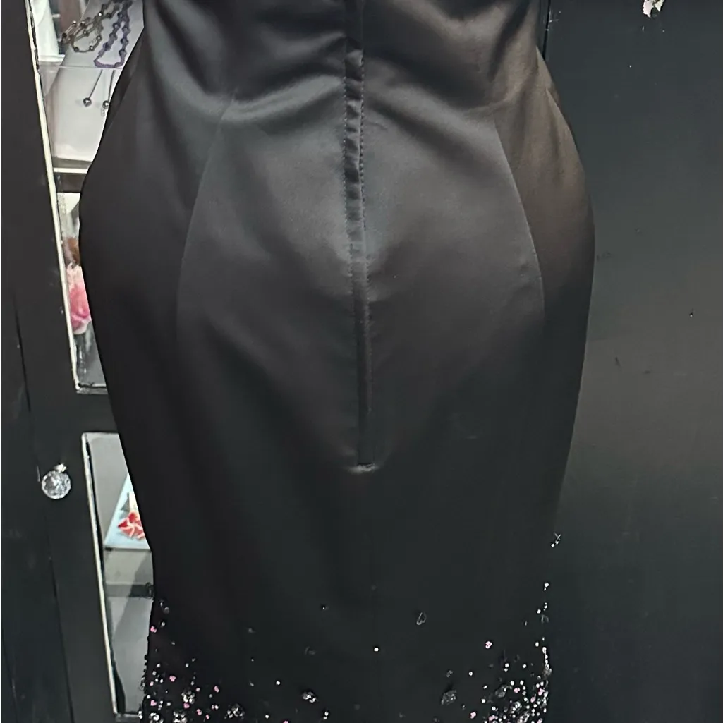 EPROM Moonlight sz 10 pink and black w/ sequins long formal dress - Image 5