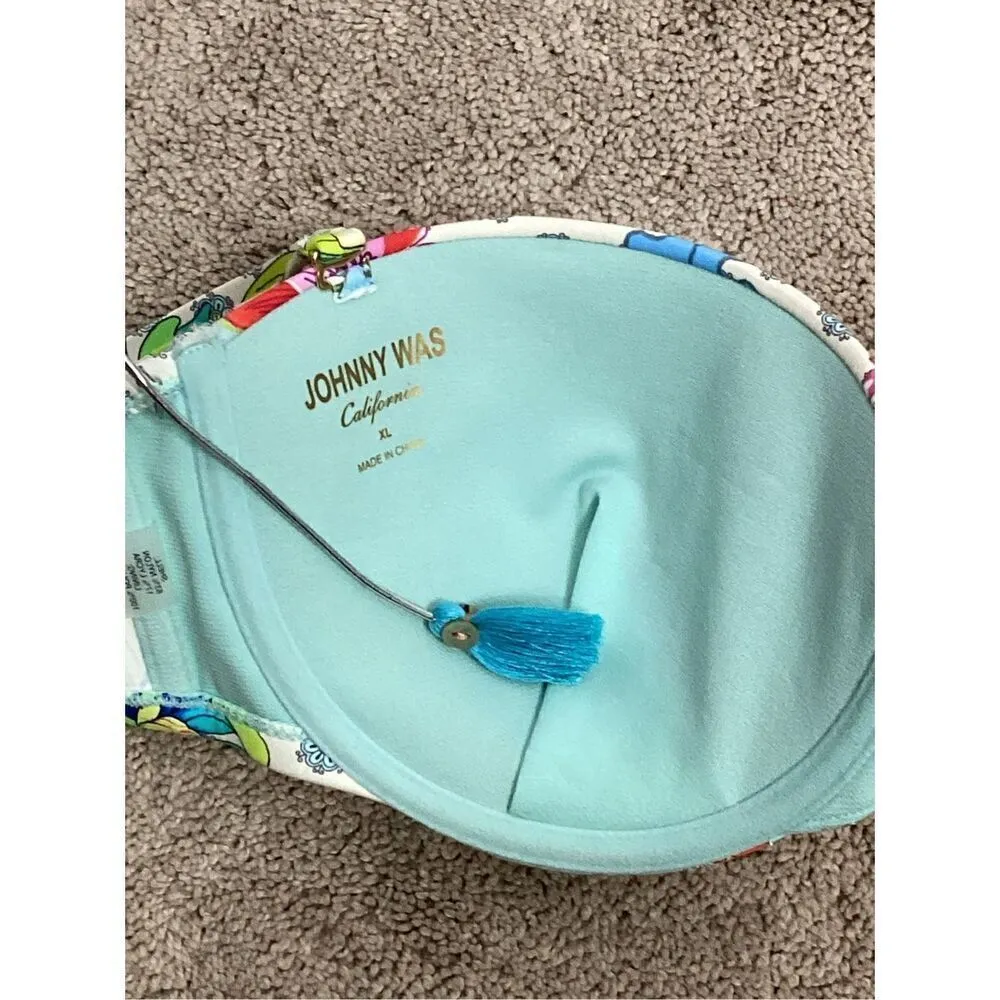 New. Johnny Was floral bikini top. X-Large. Retails $119 - Image 9