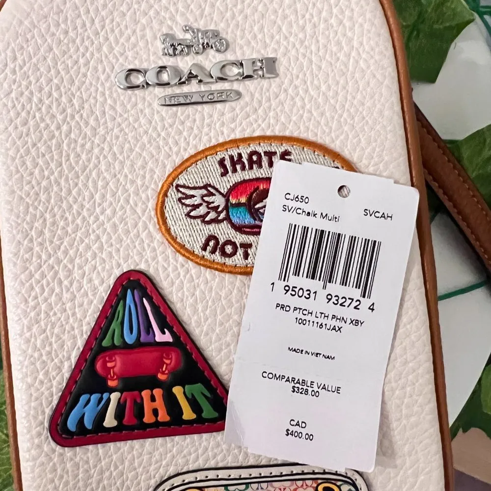 coach Eva Phone Crossbody With Patches CJ650 - Image 8