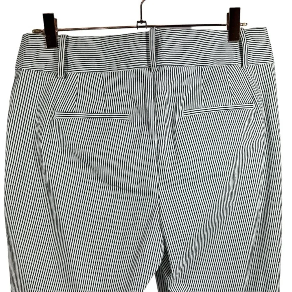 Ann Taylor Striped‎ Ankle Pants Size 4 Classic Nautical Casual Preppy Career - Image 5
