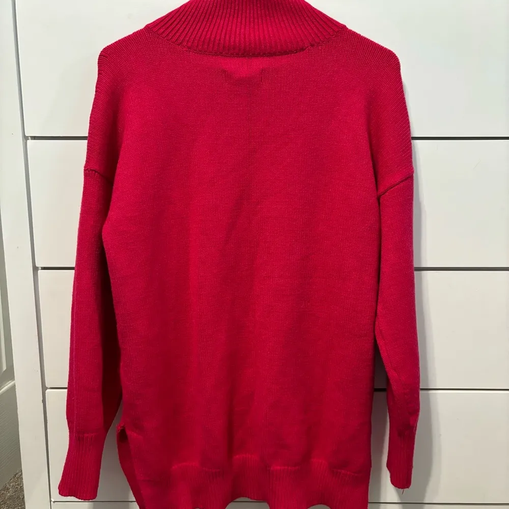 Anthropologie Maeve Crystal Mock Neck Sweater Pink - Image 3