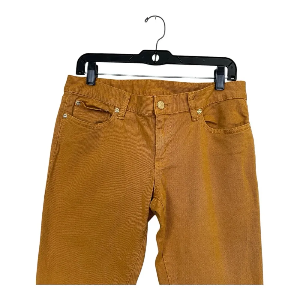 Tory Burch Women's Ankle Cropped Jeans in Orange Size 29 - Image 7