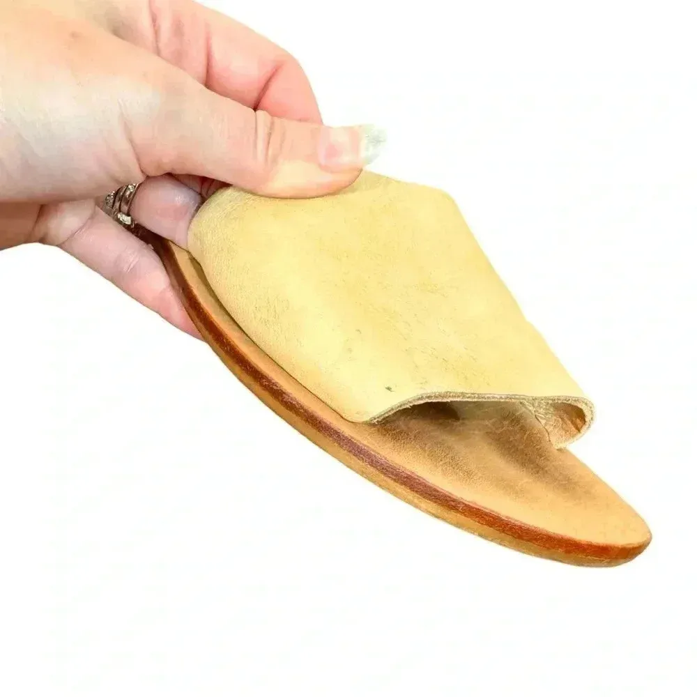 St. Agni  Aiko Basic Slides in Nude Leather Sz:36 - Image 9