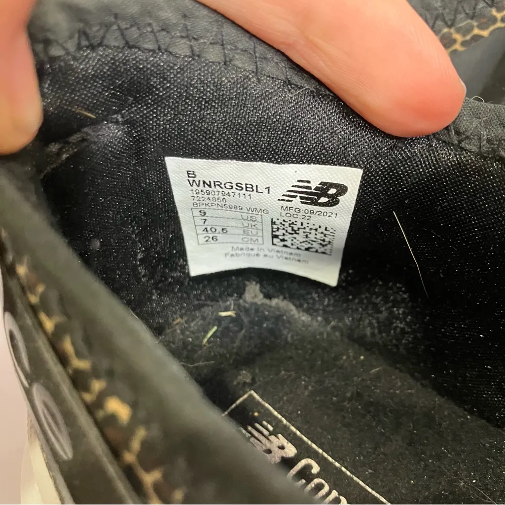 New balance fuelcore Nergize sneakers black animal print women’s size 9 athletic - Image 9