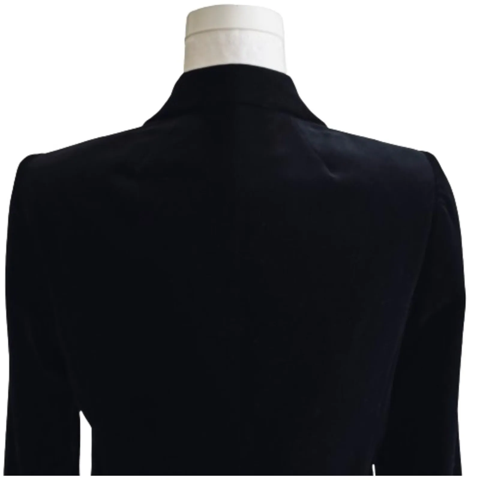 J. Crew Blazer Black Velvet Pockets Schoolboy Lined Blazer Jacket Size 4 Tall - Image 7