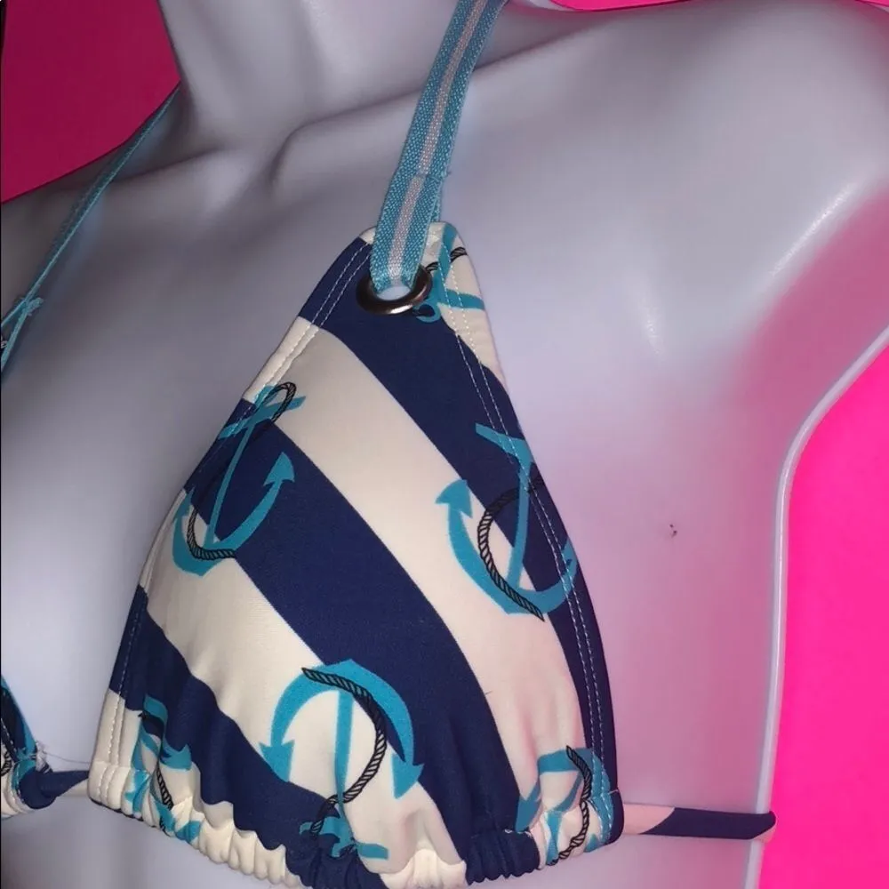 Nautical Bikini Top‎ Blue - Image 2