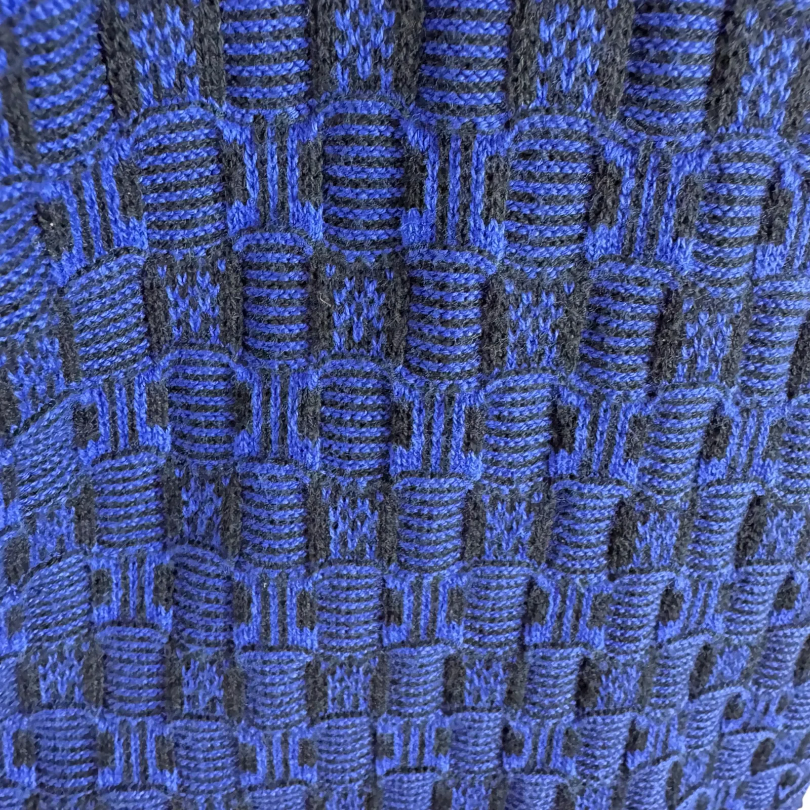 Christopher & Banks Cotton Blue Black Open Cardigan Sweater Small - Image 3