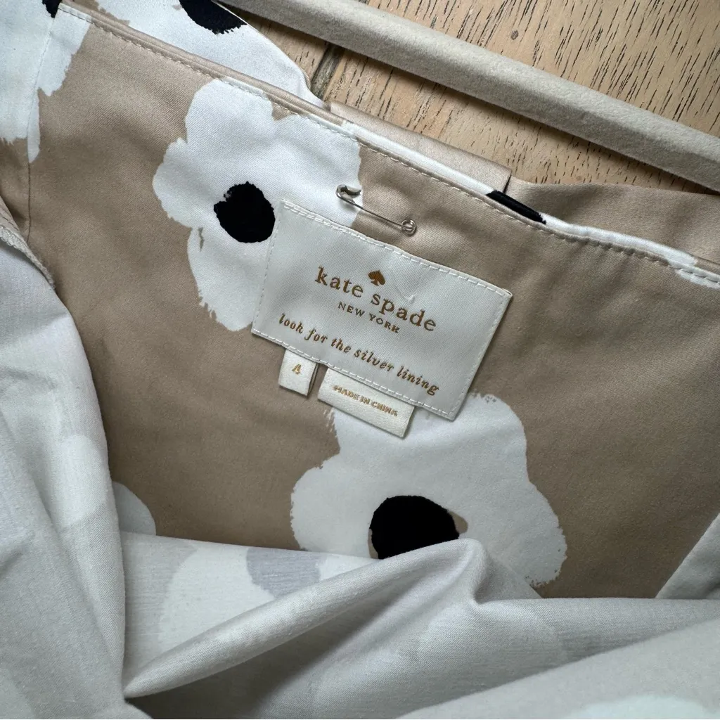 Kate Spade New York Faye floral bow in the back A-line party‎ dress 4 $398 - Image 6