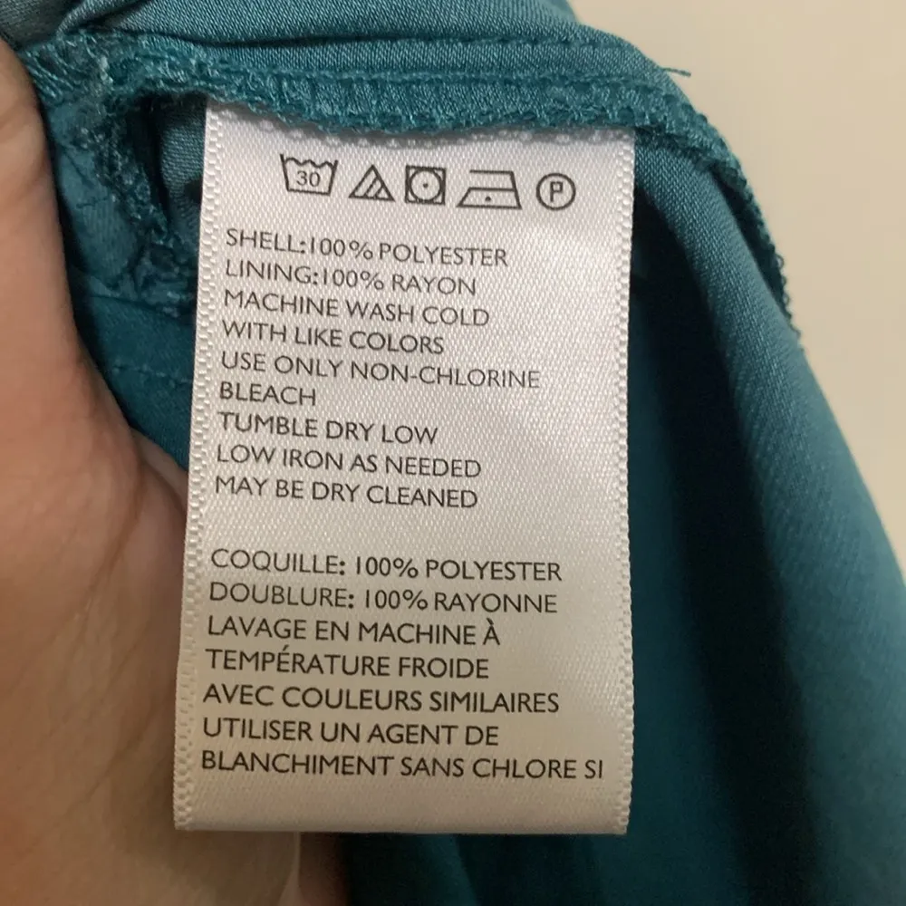 Alice & UO by Urban Outfitters Teal green silk short romper woman size SMALL - Image 5