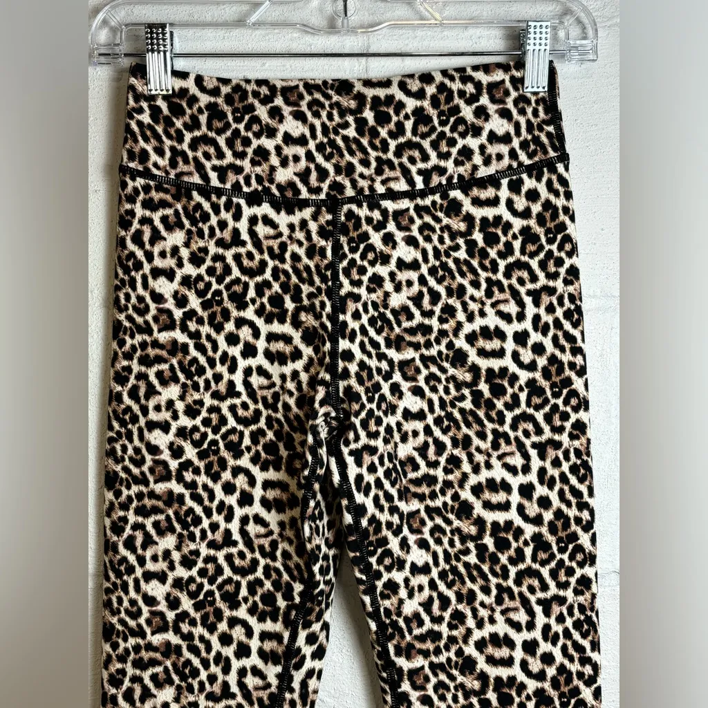 Zyia Active Cheetah Printed Scrunch Butt Casual Full Length Ankle Leggings 6-8 - Image 2
