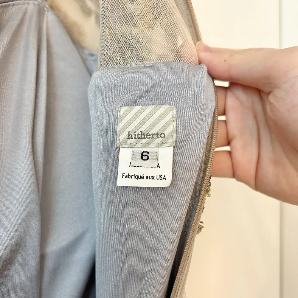 BHLDN Hitherto Eleanor Midi Lace Dress Size 6 - Image 13