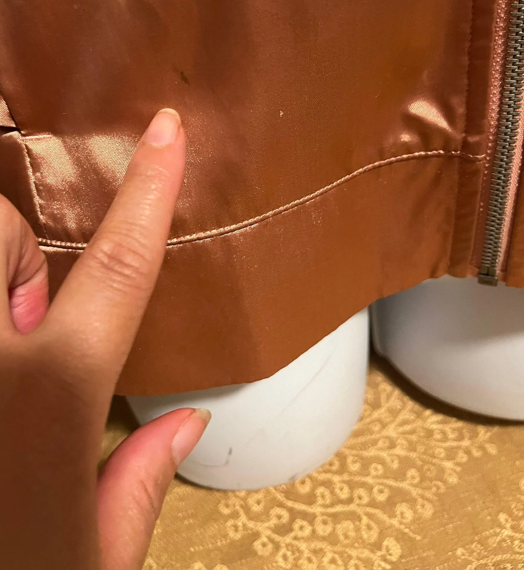 Puma The Satin Lux Jacket  Size Small - Image 4