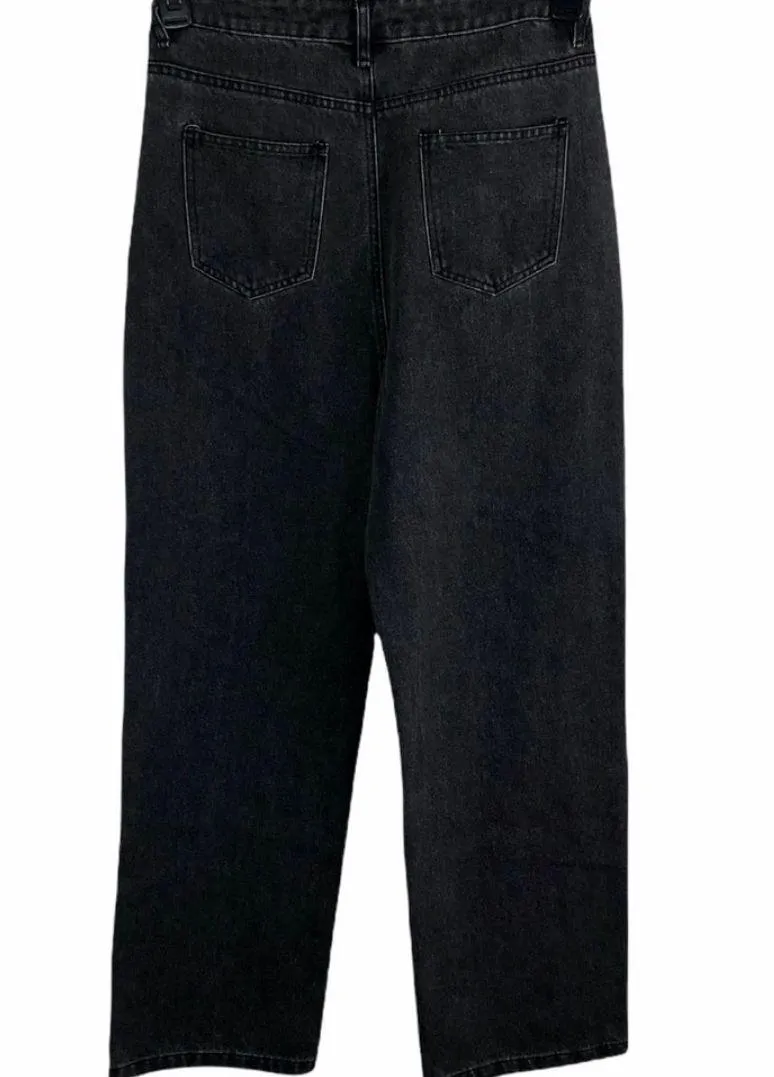 Size S Keeping Things Straight Pants Factory Faded Black Jeans - Image 2