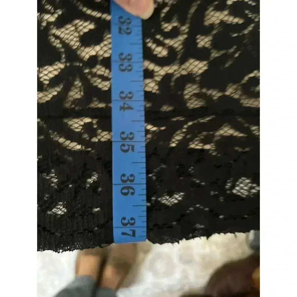 Whimsigoth Black Lace Cocktail Dress One Shoulder Rosette The‎ Limited L - Image 10