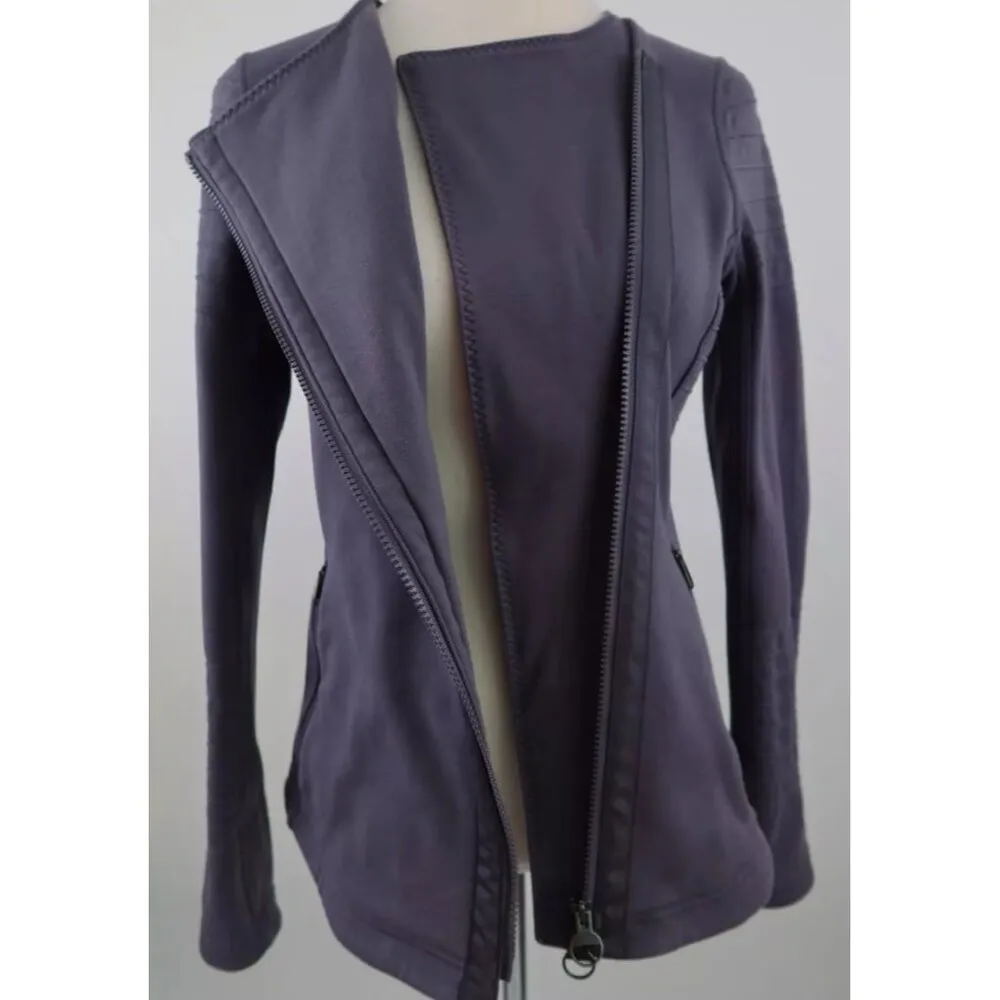 Athleta plum purple motorcycle moto jacket - Image 6
