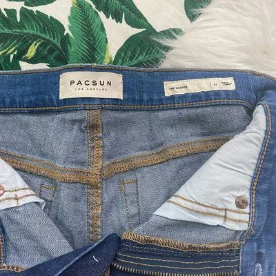 Two-Tone Denim Shorties 665 - Image 3