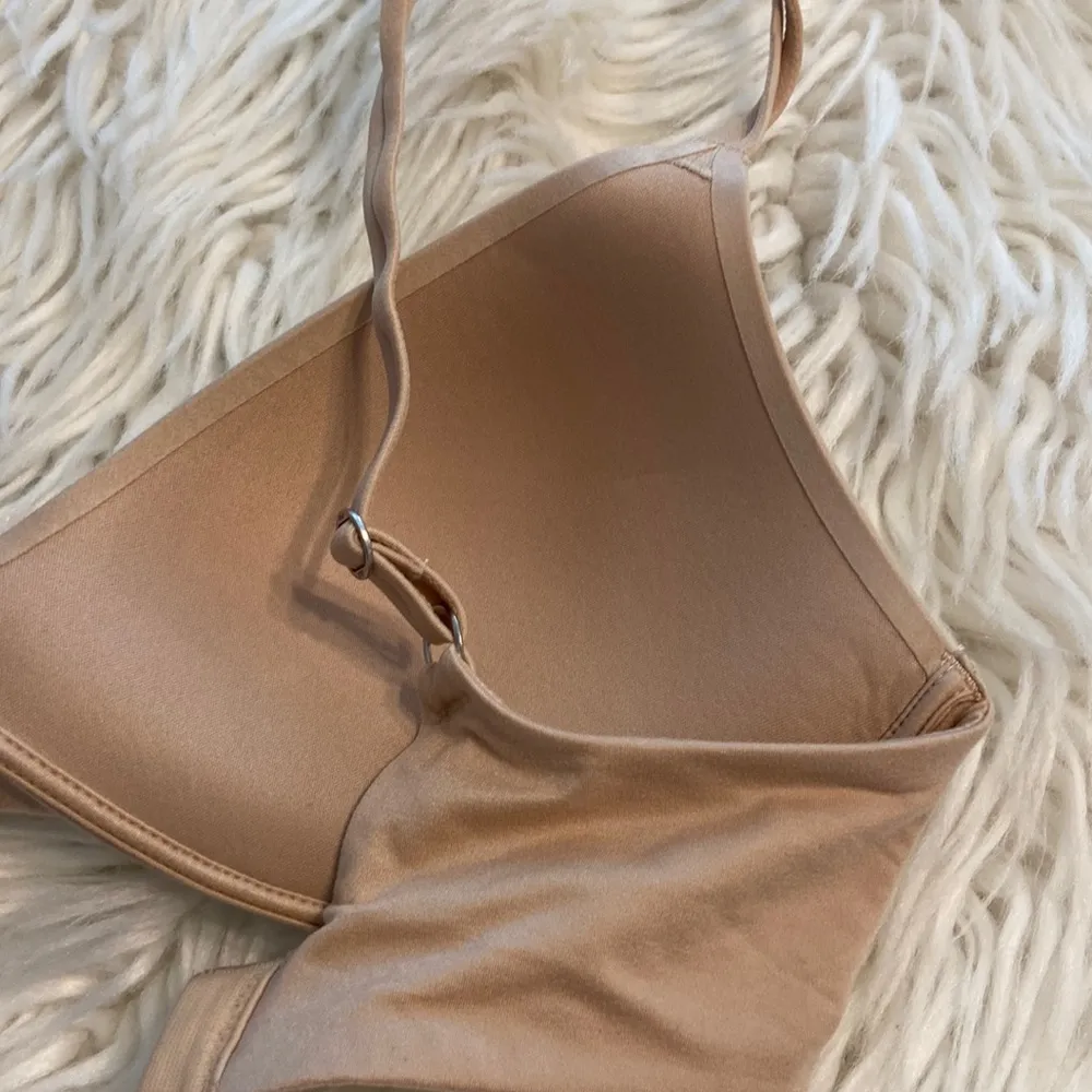 AERIE WIRELESS SAMS ARMATURE BRA size 32C brand new adjustable stipe tan color - Image 12