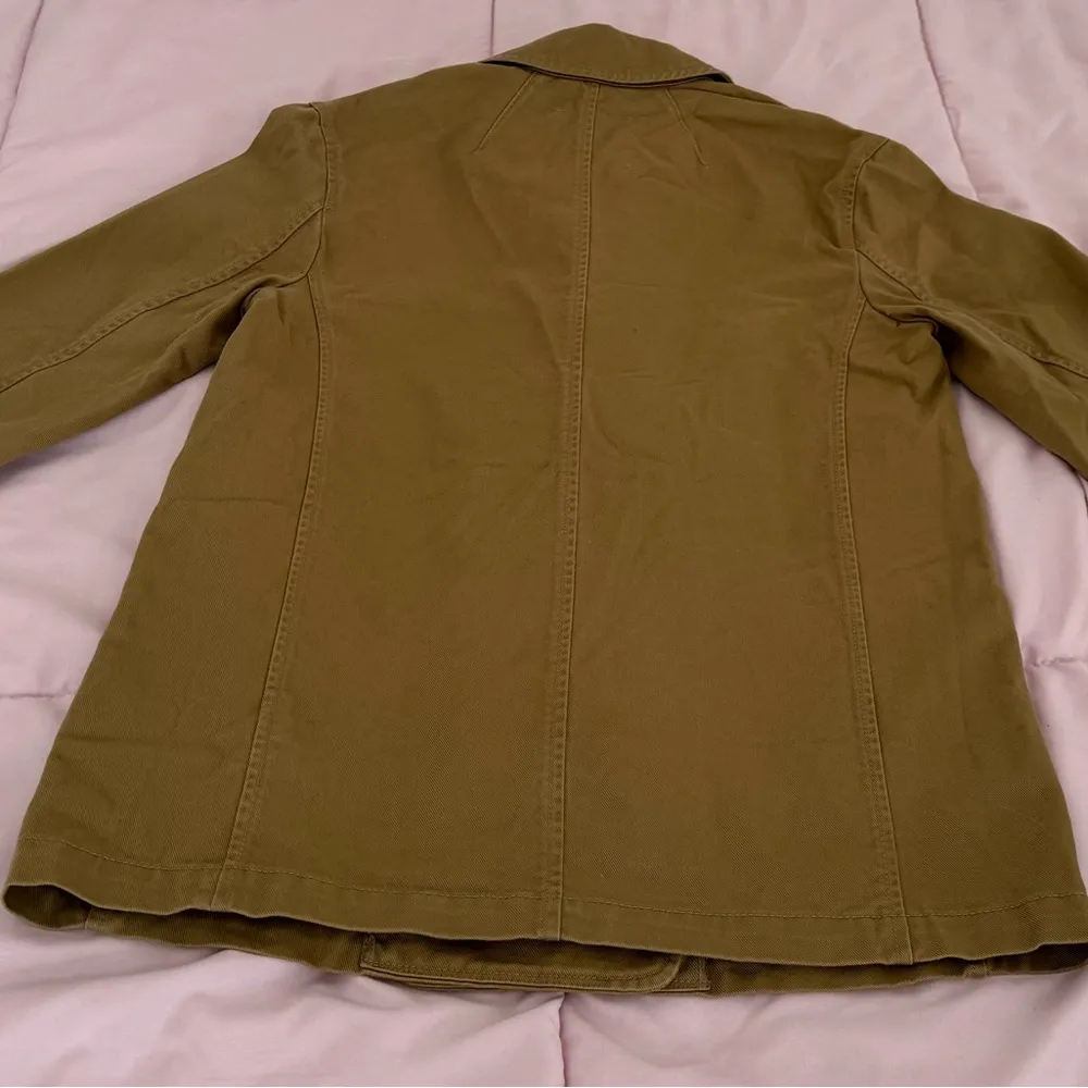 Madewell Crossover Regenerative tan oversized khaki blazer jacket, size XS - Image 10