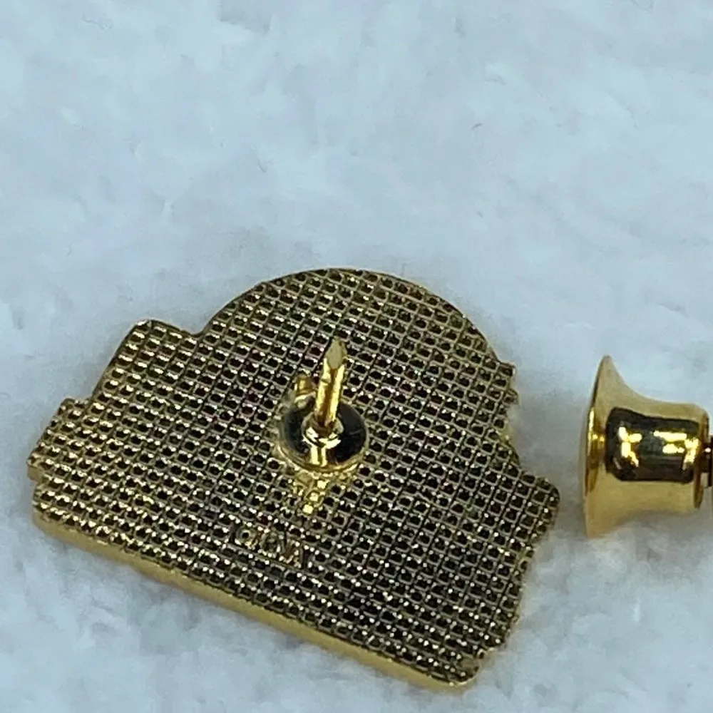 WIBC 200 Bowling League Tie Tack Lapel Pin Red White Blue Gold Colors - Image 3