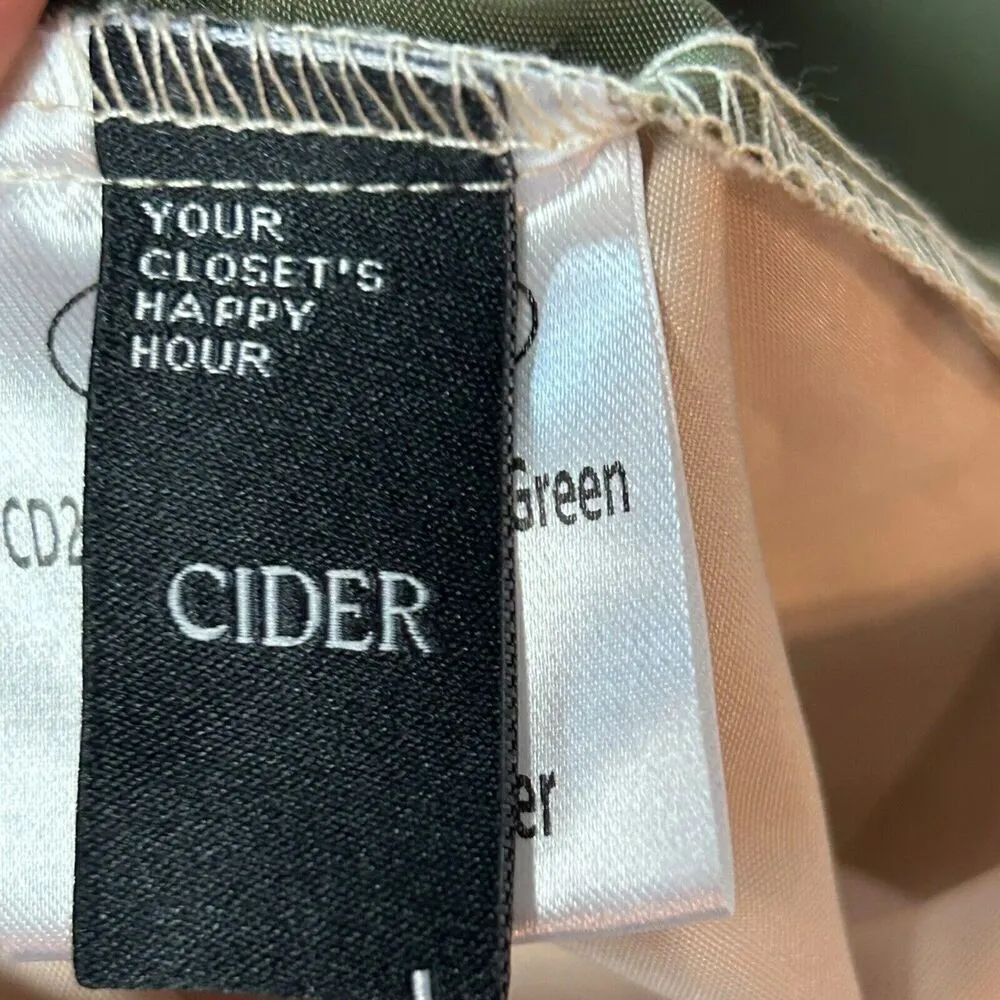 Cider Woven Patchy Jogger Pant Cream Green Size Large0 Size L - Image 11