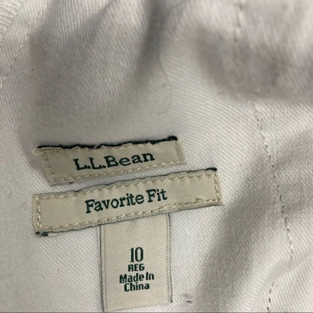 L.L. BEAN Favorite Fit Women’s‎ Khaki pants Tan Size 10 Cropped Inseam:24 Tan - Image 7