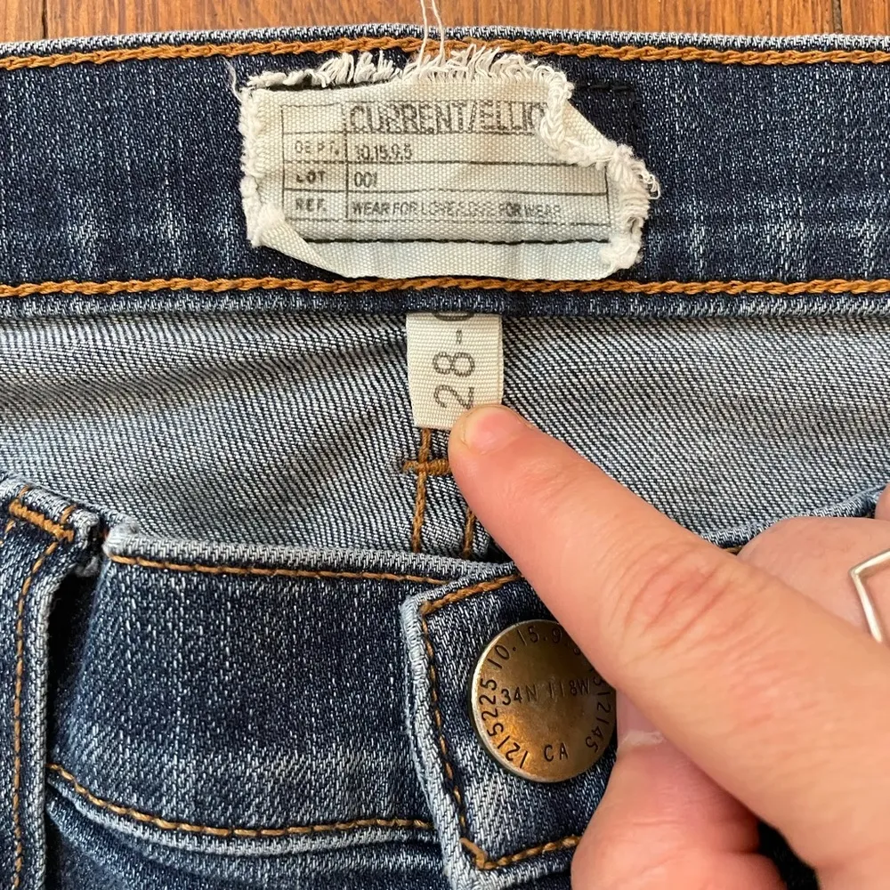 Current Elliott Stilletto Townie Skinny Ankle Crop Jeans - Size 28 - Image 7