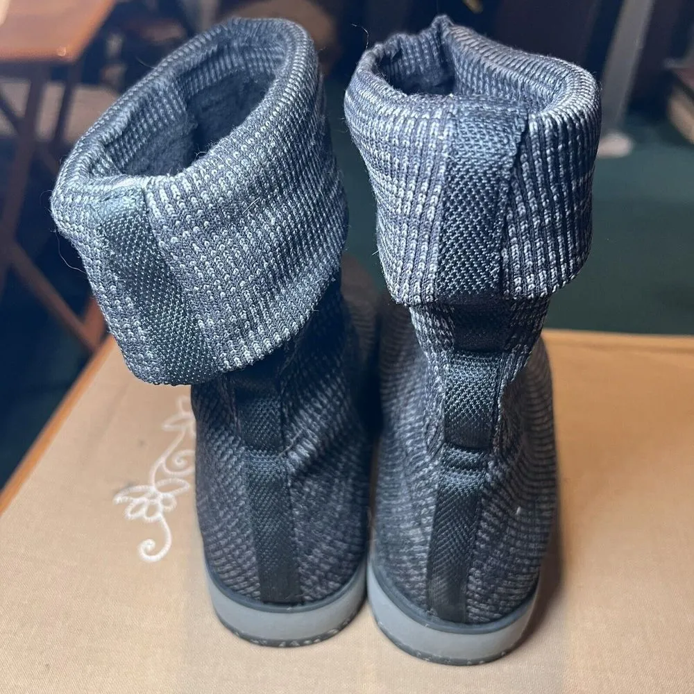 Merrell Juno Gray Knit Pull Up Sock Comfort Slipper Boots Women's‎ 8 / 38.5 - Image 2