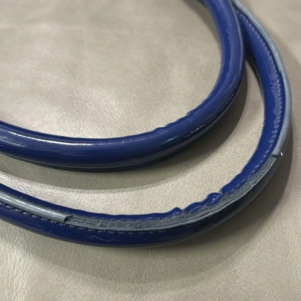 Tory Burch Large Navy Blue Ella Tote Bag nylon patent - Image 16