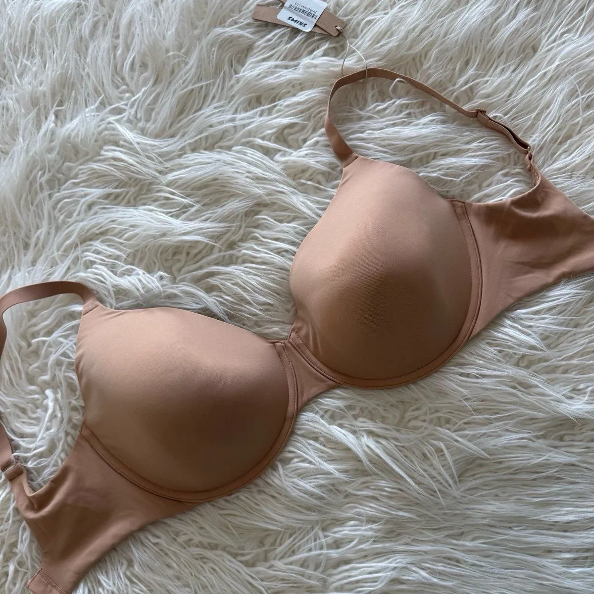 Skims Fits Everybody T-shirt Demi Bra Ochre Size 34DDDD - Image 3